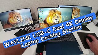 WAVLINK USB 3.0 and USB-C Dual Monitor 4K Display Laptop Docking Station, Unboxing And Full Review