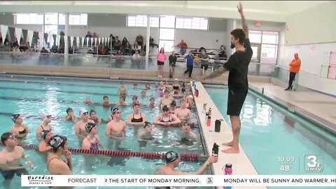 Olympian Anthony Ervin makes stop in Sarpy County