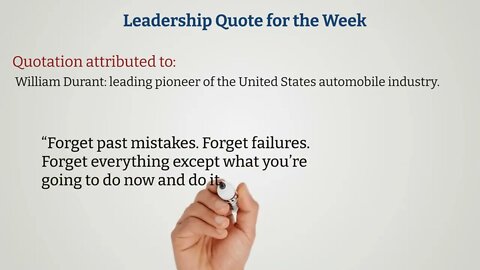 Leadership Tip & Quote for the Week - August 29, 2022