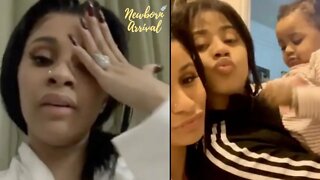 Cardi B Helps Niece With Homework During Mommy Duty! 👩🏽‍🎓
