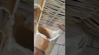 calha de bambu