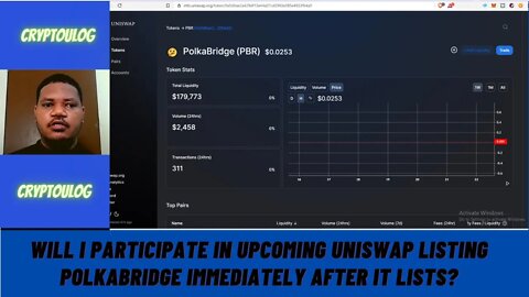 Will I Participate In Upcoming Uniswap Listing Polkabridge Immediately After Listing In 2 mins?