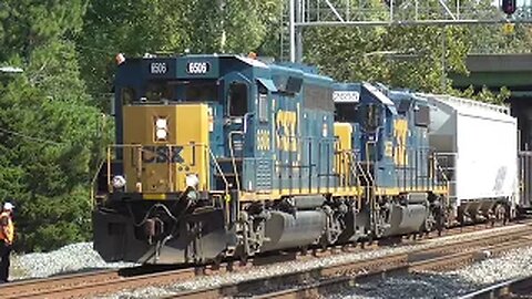 CSX Y134 Yard Job Train From St Denis MARC Station in Maryland October 3, 2023