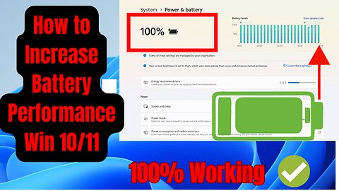 How To Increase Battery Performance on Your PC (Windows 10 and 11)