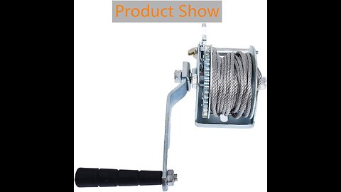Capacity Heavy Duty Hand Winch, Hand Crank Strap Gear Winch with Steel Wire, Manual Operated Tw...