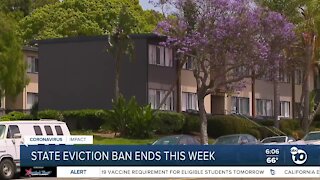 California eviction moratorium ends next week