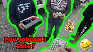 Jordan 4 Black Canvas POV Sale