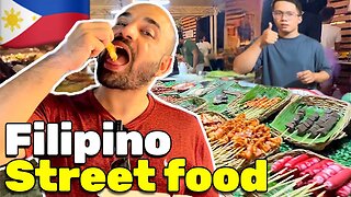 $2 Filipino Street Food tour (Manila night market)