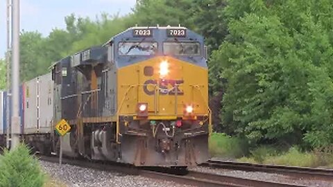 CSX I137 Intermodal Train from Fostoria, Ohio July 26, 2022
