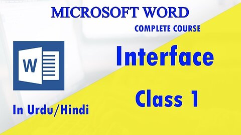 How Did Microsoft Word Hindi Urdu Tutorial Interface -Class 1 | Technical Buddy