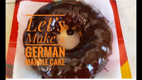 Making a German Chocolate Marble Cake with Ganache