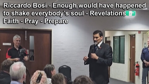 REVELATIONS - Enough would have happened to shake everybody’s soul - Riccardo Bosi - AUSTRALIA ONE