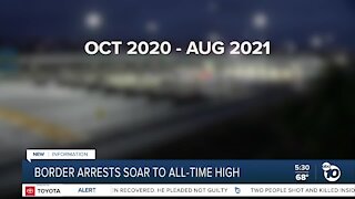 Border arrests all time high