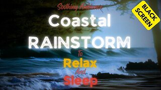 Rain Sounds to sleep INSTANTLY Soothing Ocean Waves Thunderstorm Relaxation White Noise Ambience