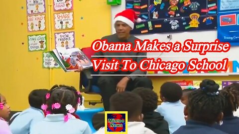 Watch: Obama makes surprise visit to Chicago school to read Christmas story