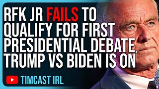 RFK Jr FAILS To Qualify For CNN Debate, Trump VS Biden Is On