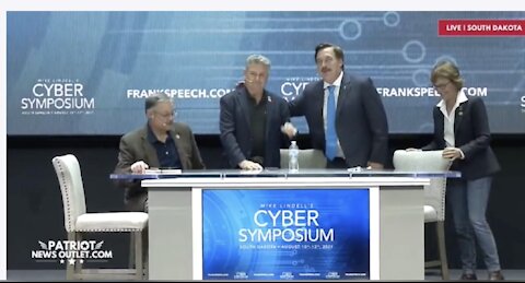 Sonny Borrelli & Mark Finchem at the Cyber Symposium with Mike Lindell