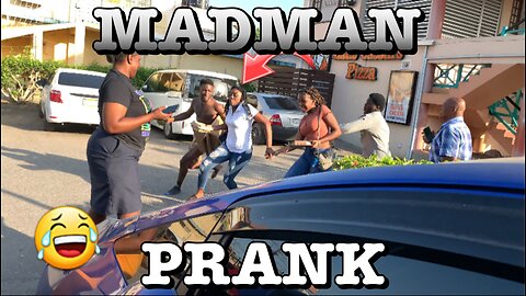 Two mad man fighting prank