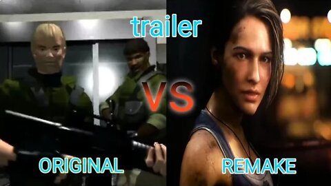 resident evil 3 NEMESIS original vs resident evil 3 REMAKE | trailer