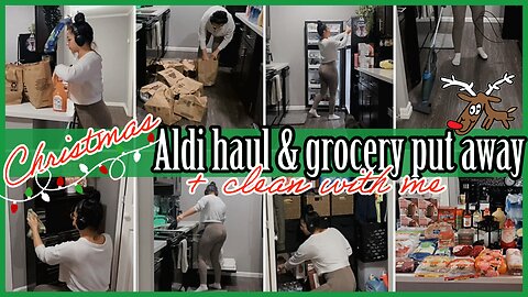 ✨NEW✨ALDI HAUL &GROCERY PUT AWAY WITH ME🛒+APARTMENT CLEAN WITH ME & DISHES MOTIVATION|eztingz