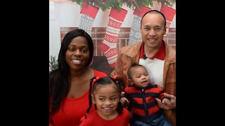 Blasian Babies Family Christmas Photo Shoot