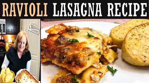 RAVIOLI LASAGNA RECIPE, COOK WITH ME LASAGNA CASSEROLE