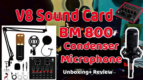 BM - 800 Condenser Microphone - Full Review ( Unboxing, Setup, Audio Tests) Bm 800 microphone setup