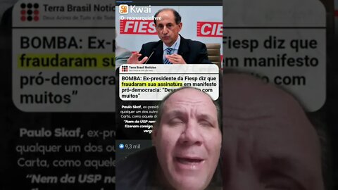 Ex presidente da Fiesp diz que fraudaram sua assinatura. Paulo são não concorda com o documento