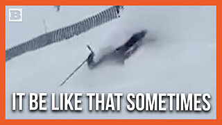 That's Going to Leave a Mark! Skier's Airtime Disrupted After Crashing into Airlift