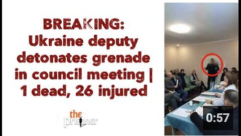 BREAKING: Ukraine deputy detonates grenade in council meeting | 1 dead, 26 injured