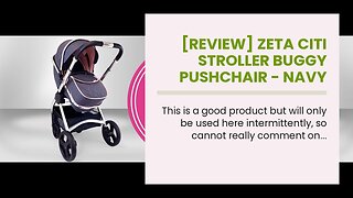 [REVIEW] Zeta Citi Stroller Buggy Pushchair - Navy