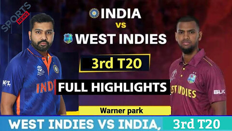 3RD T20 FULL MATCH HIGHLIGHTS - INDIA VS WEST INDIES T20 MATCH HIGHLIGHTS 2023 - IND VS WI 2023