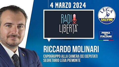 🔴 QUI PARLAMENTO - On. Riccardo Molinari, Capogruppo Camera Lega, a Radio Libertà (04/03/2024).