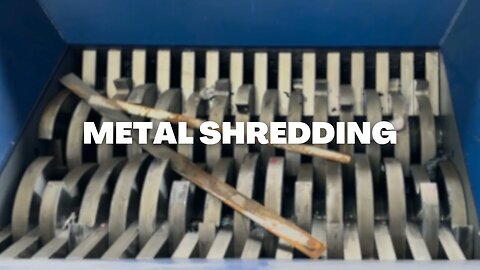 Metal shredding and Scrap Metal Recycling