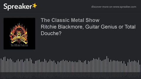 Ritchie Blackmore, Guitar Genius or Total Douche?