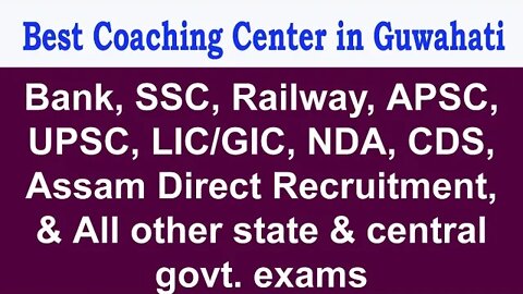 Best Bank & SSC Coaching institute in Guwahati