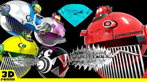 Pacman & Chain Chomp VS GIANT ROBOT PACMAN