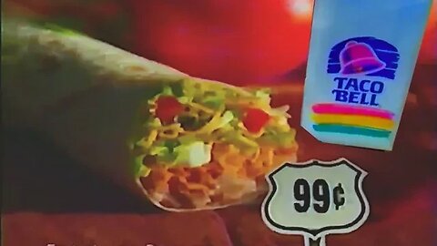 Taco Bell "7 Layer Burrito for 99 Cents" Commercial (1993)