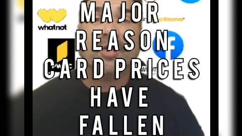MAJOR REASON card prices have fallen. New platforms like WhatNot and TikTok...it's a buyers market!