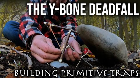 The Y-Bone Deadfall | Building Primitive Traps | TJack Survival