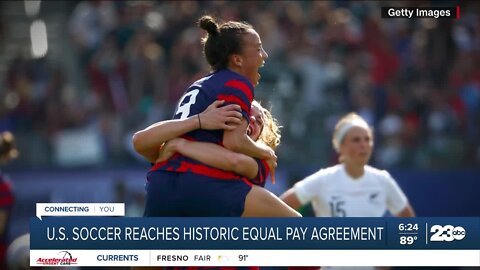 U.S. Soccer reaches historic equal pay agreement