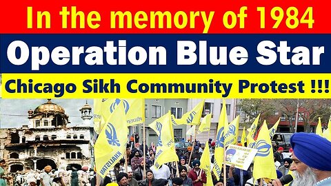 Chicago Sikh Community Protest Over Operation Blue Star Anniversary - HIBE TV