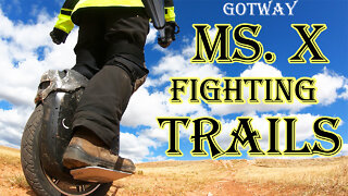 Fighting the Trails on an Electric Unicycle - Laramie, Wyoming - Gotway MSX