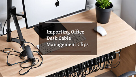 Office Desk Cable Management Clips: Import Guide