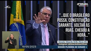 “…Que o brasileiro possa, constituição garante, voltar às ruas. Chegou a hora…”