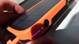 Solar Charger 30000mAh, Solar Power Bank with 4 Foldable Panels and 3 Outputs, Fast Charging USB C