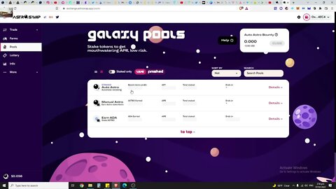 Astroswap High Apr - How Much $ASTRO I’ve Earned From 8 Days Of Staking On D Cardano Dex Astroswap?