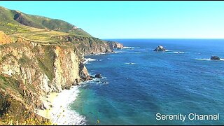 California - 30 minutes of Gorgeous Beaches on Pacific Coast Highway with Jazz music