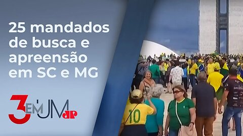 Polícia Federal prende mais três pessoas pelos atos de 8 de janeiro em Brasília