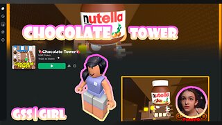 Adivinha o que aconteceu no final?🙄🤔 jogando a torre de chocolate Roblox